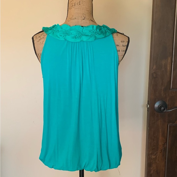Gorgeous green petite blouse-New without tag! - Picture 3 of 3